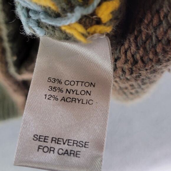 BKE Buckle Cardigan Sweater Womens M Brown Button Up Loose Bohemian Knit - Picture 6 of 8